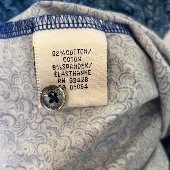 Bugatchi Blue Textured Polo Shirt - Picture 6 of 7